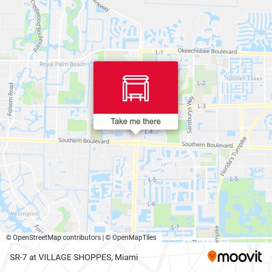 Sr-7 at Village Shoppes map