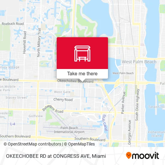 Mapa de OKEECHOBEE RD at CONGRESS AVE