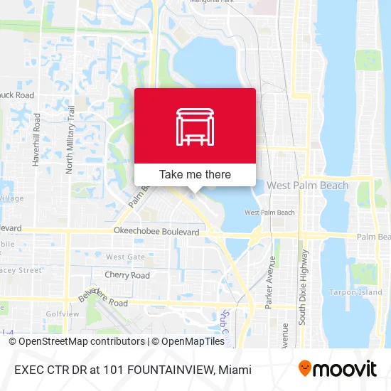 Mapa de EXEC CTR DR at 101 FOUNTAINVIEW