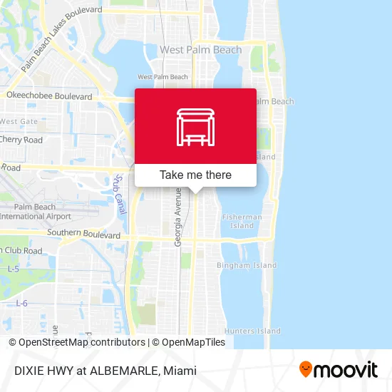 DIXIE HWY at ALBEMARLE map