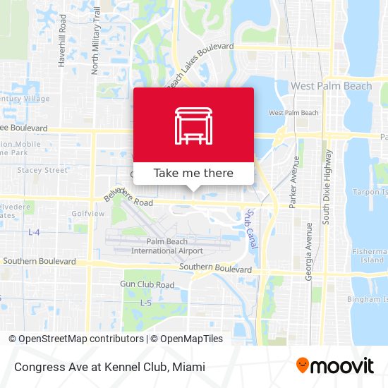 Congress Ave at  Kennel Club map