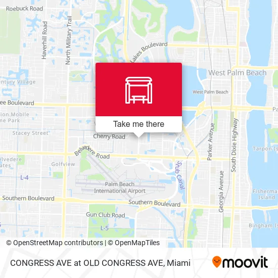 CONGRESS AVE at  OLD CONGRESS AVE map