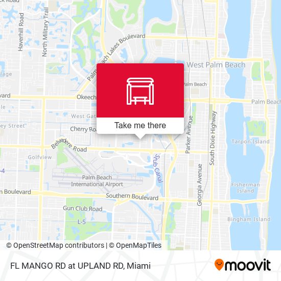 FL MANGO RD at  UPLAND RD map