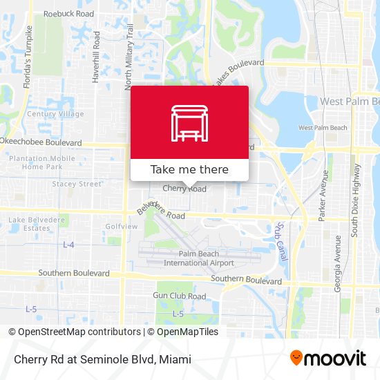 Mapa de Cherry Rd at  Seminole Blvd