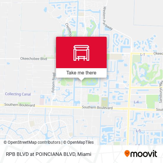 Mapa de RPB BLVD at POINCIANA BLVD