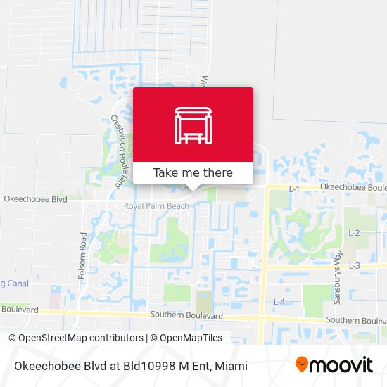 Mapa de Okeechobee Blvd at Bld10998 M Ent