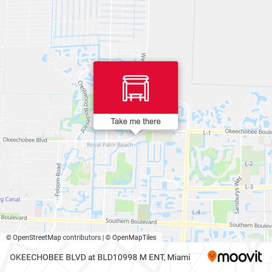 Mapa de Okeechobee Blvd at Bld10998 M Ent