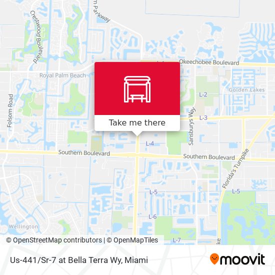 Mapa de Us-441/Sr-7 at Bella Terra Wy