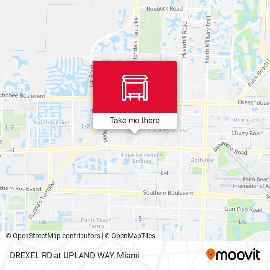DREXEL RD at  UPLAND WAY map