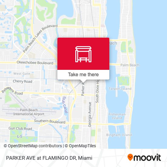 PARKER AVE at FLAMINGO DR map