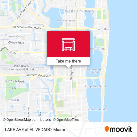 Mapa de LAKE AVE at EL VEDADO