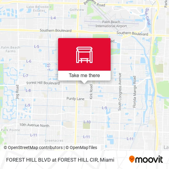 FOREST HILL BLVD at FOREST HILL CIR map