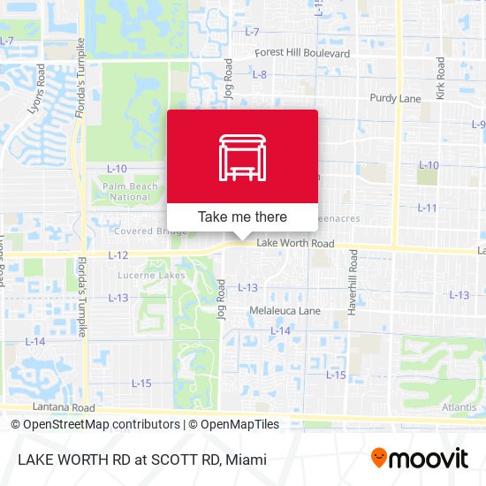 LAKE WORTH RD at SCOTT RD map