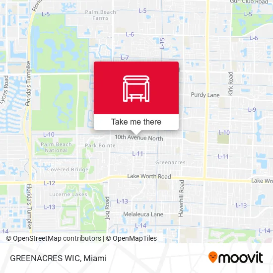 Mapa de GREENACRES WIC