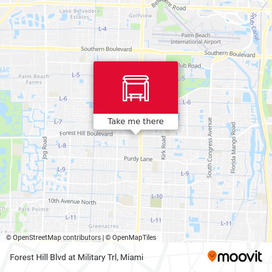 Mapa de Forest Hill Blvd at Military Trl