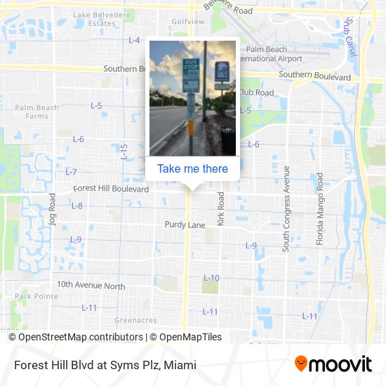 Forest Hill Blvd at Syms Plz map