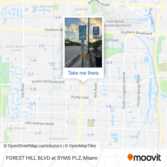FOREST HILL BLVD at SYMS PLZ map