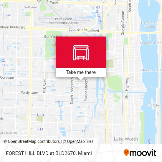 FOREST HILL BLVD at BLD2670 map