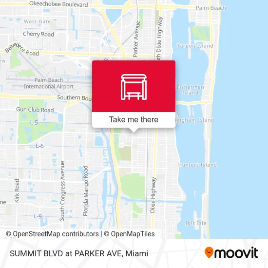 SUMMIT BLVD at  PARKER AVE map