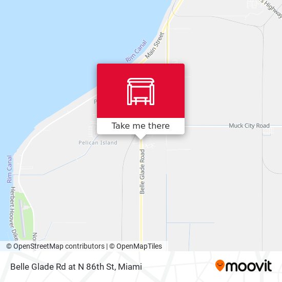 Belle Glade Rd at N 86th St map