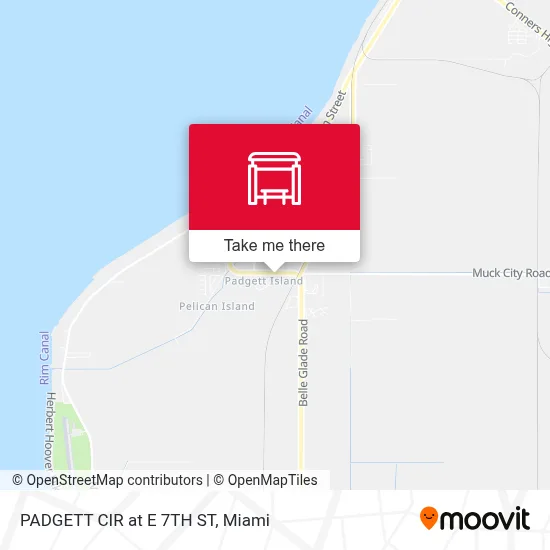 PADGETT CIR at E 7TH ST map