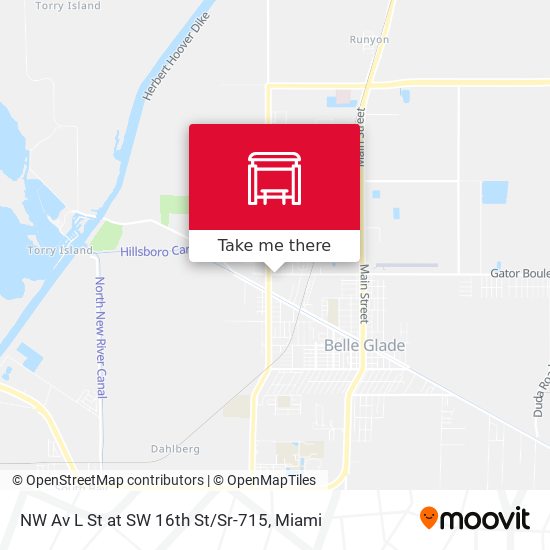 NW Av L St at  SW 16th St / Sr-715 map