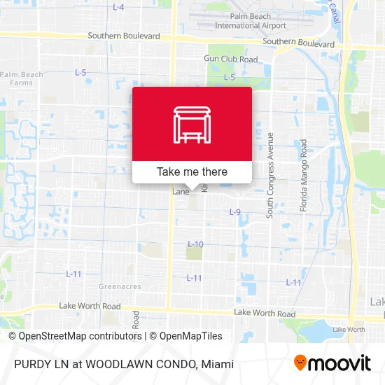 PURDY LN at  WOODLAWN CONDO map