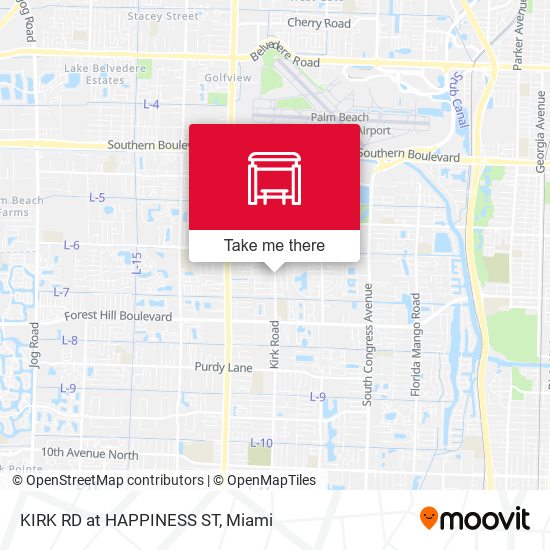 Mapa de KIRK RD at HAPPINESS ST