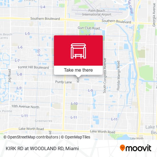 KIRK RD at WOODLAND RD map