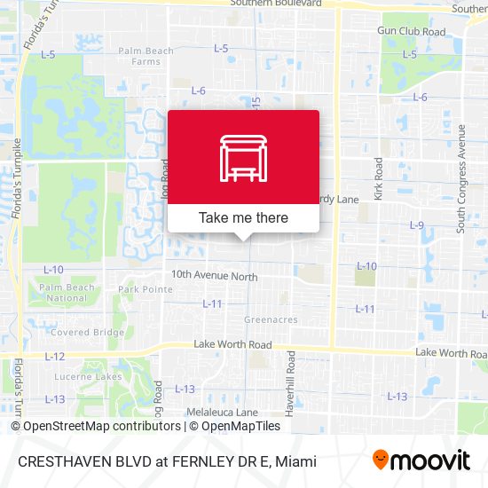 CRESTHAVEN BLVD at  FERNLEY DR E map