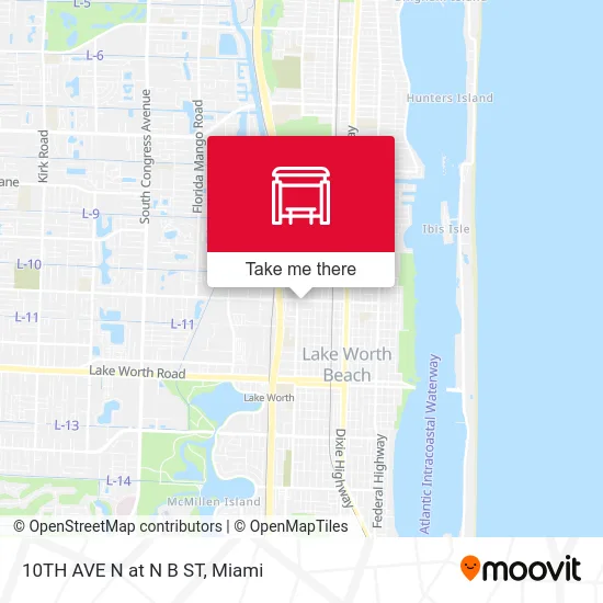 10TH AVE N at  N B ST map