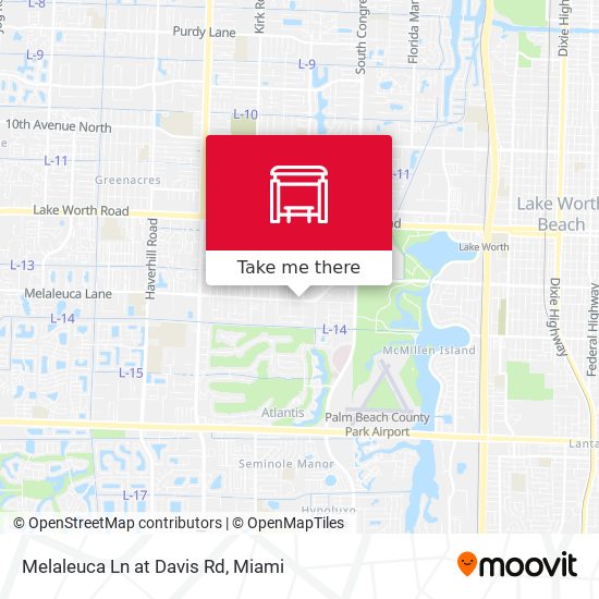Mapa de Melaleuca Ln at  Davis Rd