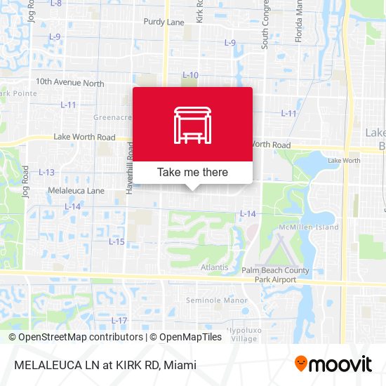 Mapa de MELALEUCA LN at  KIRK RD