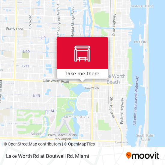 Lake Worth Rd at Boutwell Rd map