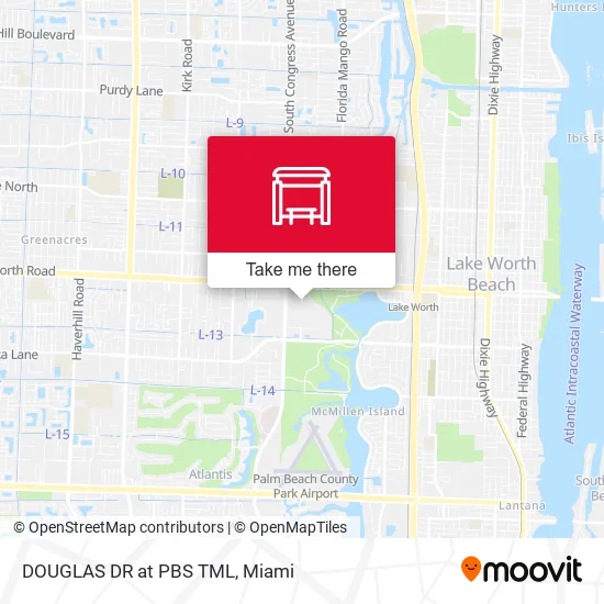 DOUGLAS DR at PBS TML map