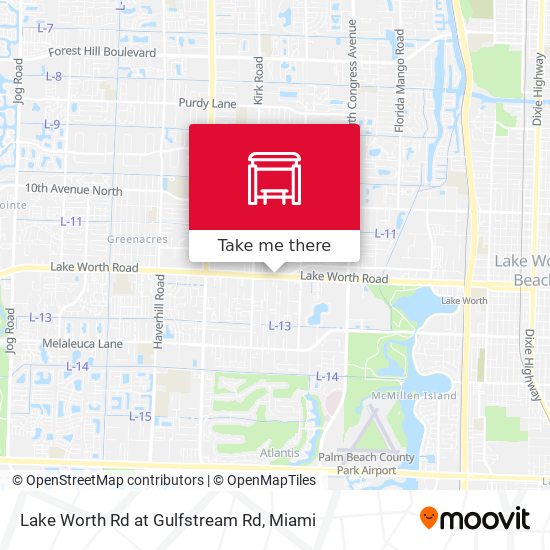 Mapa de Lake Worth Rd at Gulfstream Rd