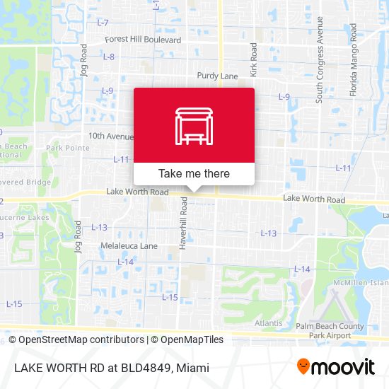 LAKE WORTH RD at BLD4849 map
