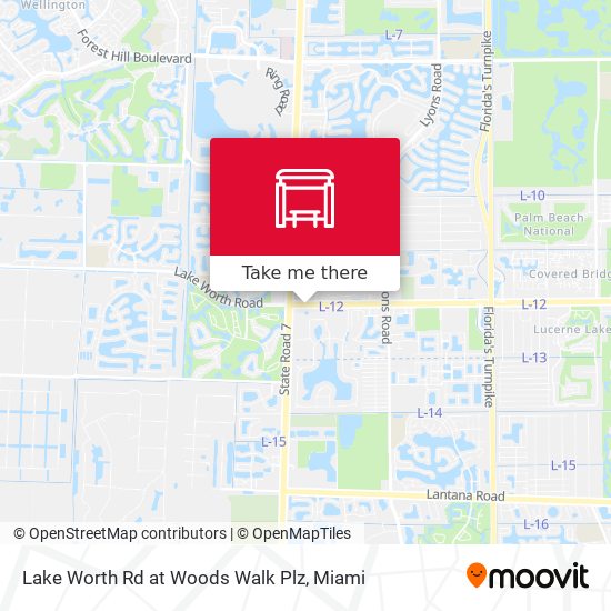 Mapa de Lake Worth Rd at Woods Walk Plz