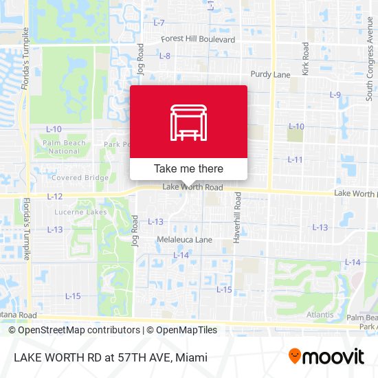 Lake Worth Rd at 57th Ave map