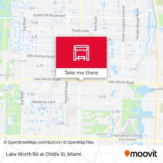 Lake Worth Rd at Childs St map