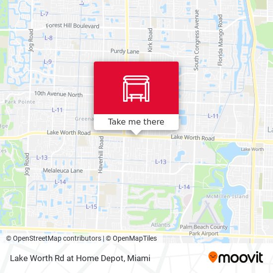 Mapa de Lake Worth Rd at Home Depot
