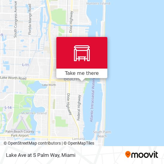 Lake Ave at S Palm Way map