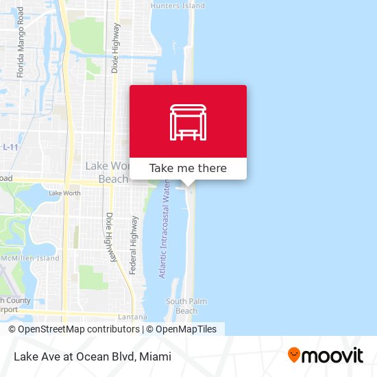 Lake Ave at Ocean Blvd map