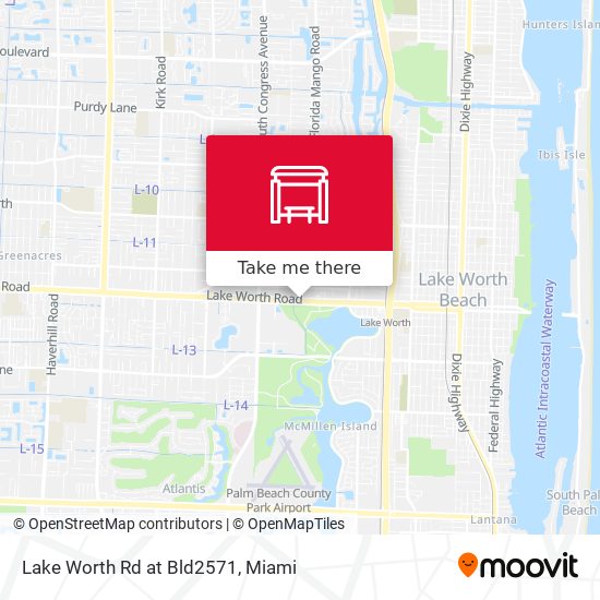 Lake Worth Rd at Bld2571 map