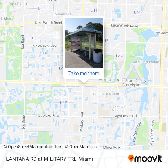 Lantana Rd at Military Trl map