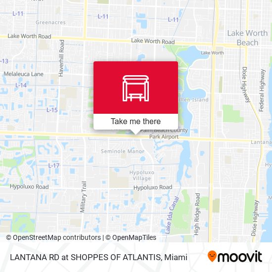 Mapa de LANTANA RD at SHOPPES OF ATLANTIS