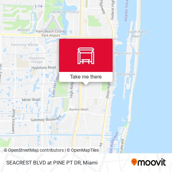 SEACREST BLVD at PINE PT DR map