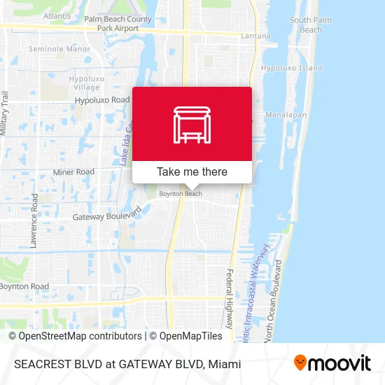 SEACREST BLVD at GATEWAY BLVD map
