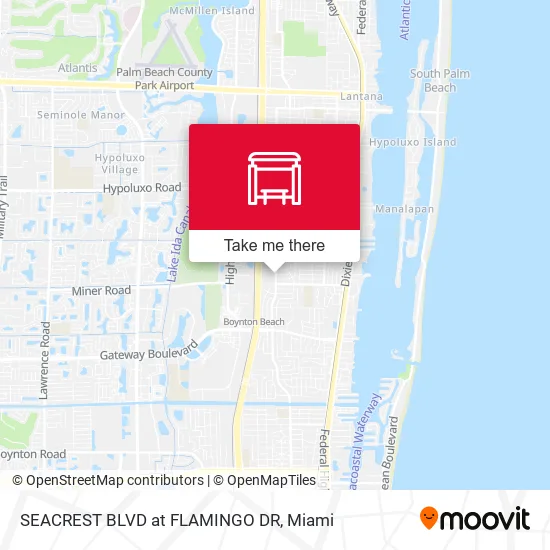 SEACREST BLVD at FLAMINGO DR map