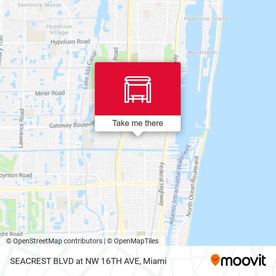 SEACREST BLVD at  NW 16TH AVE map